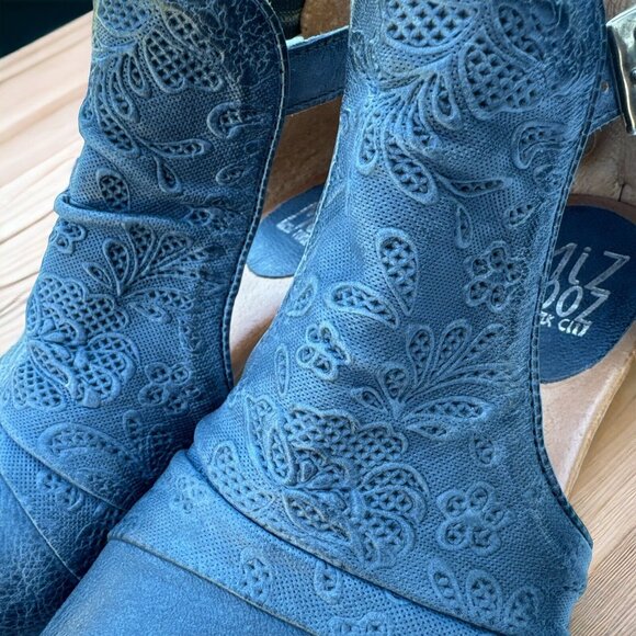 Miz Mooz Cora,Sassy Summer Heeled Sandel In A Beautiful Blue Size 39 EU Size - Picture 8 of 11